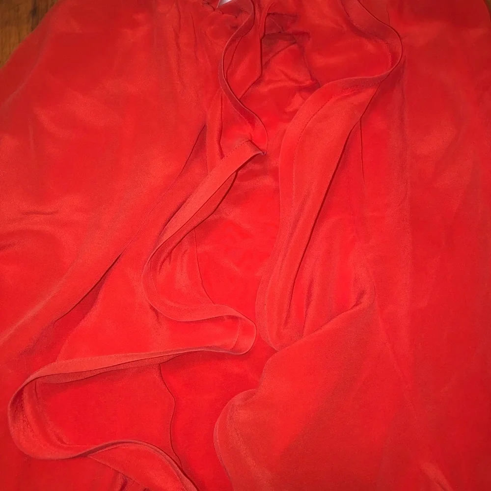Alexis Ruffled Tangerine Skirt - Picture 5 of 7